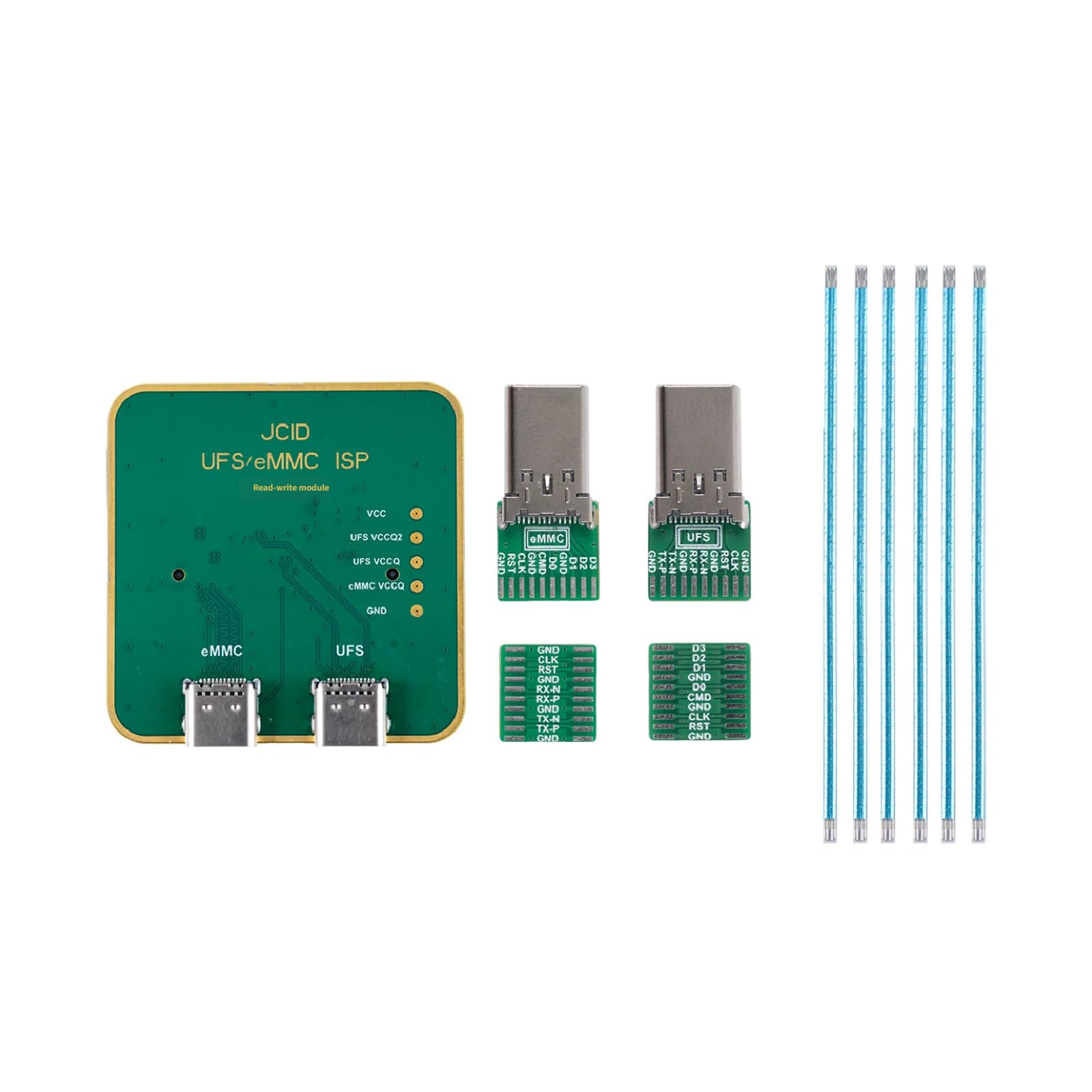 Nand Programmer - Juego completo de accesorios de conexión para disco duro con fácil configuración de teléfono y reparación intermitente, lector de disco duro móvil