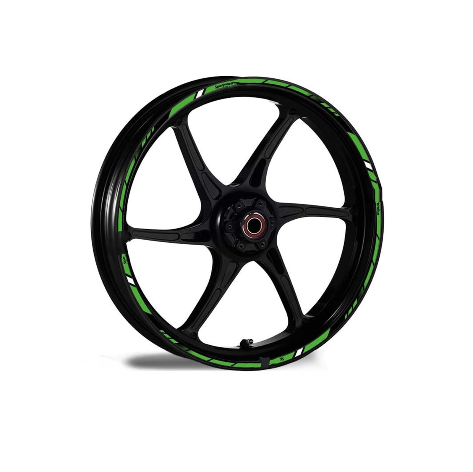 Hub Decals Rim for Z750 Z800 Z650 H2r Z900 Z1000 for N&INJA 300 W800 Z400 ForZx6r Motorcycle Wheel Sticker Rim Decal Tape Stripe Tape(17 Inch B)