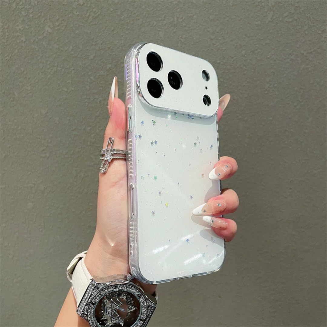 Coque iPhone 16 Plus blanche sequins brillants housse antichoc avec protège caméra - 4