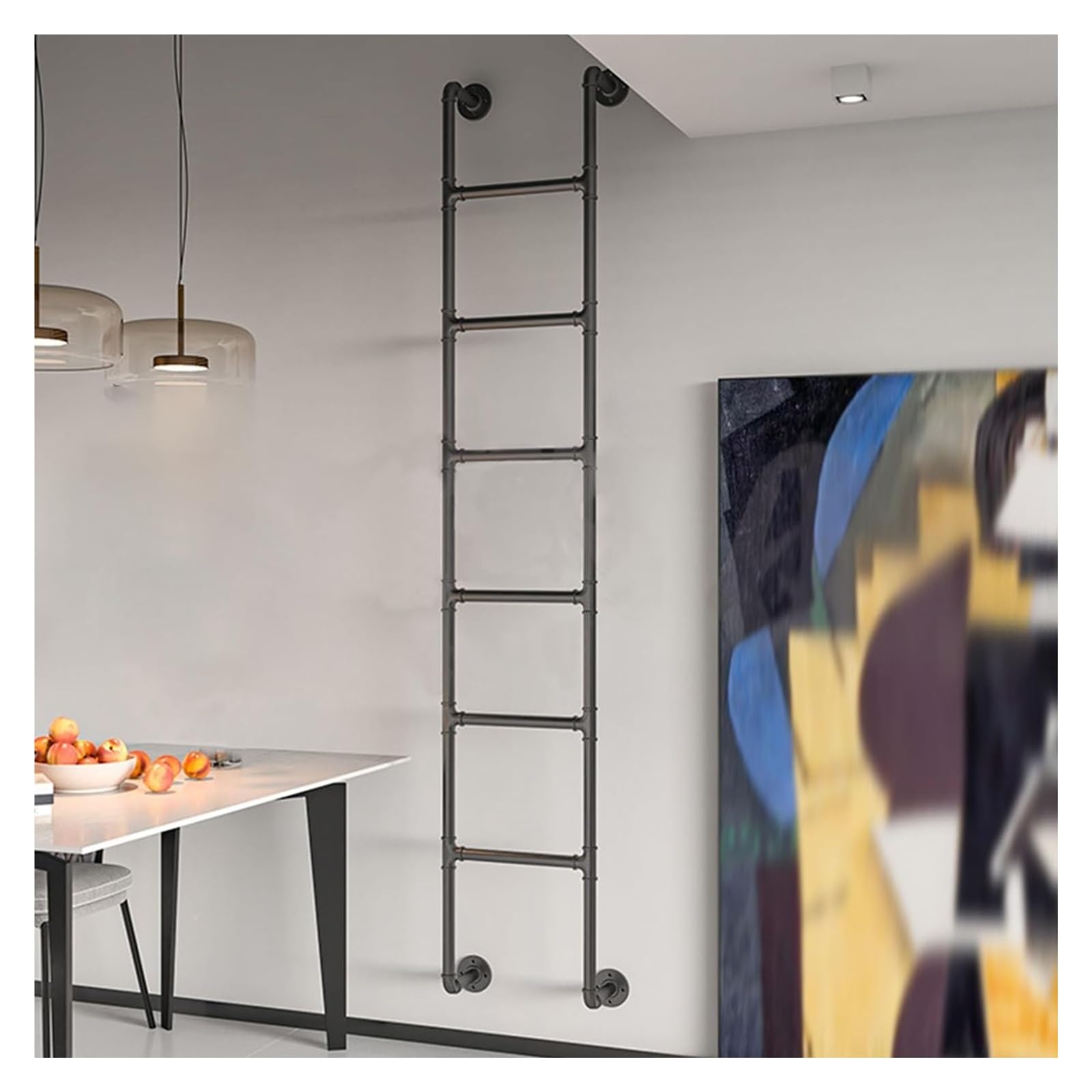 Escalera individual para litera de 4 pies perfecta para ahorrar espacio en zonas estrechas