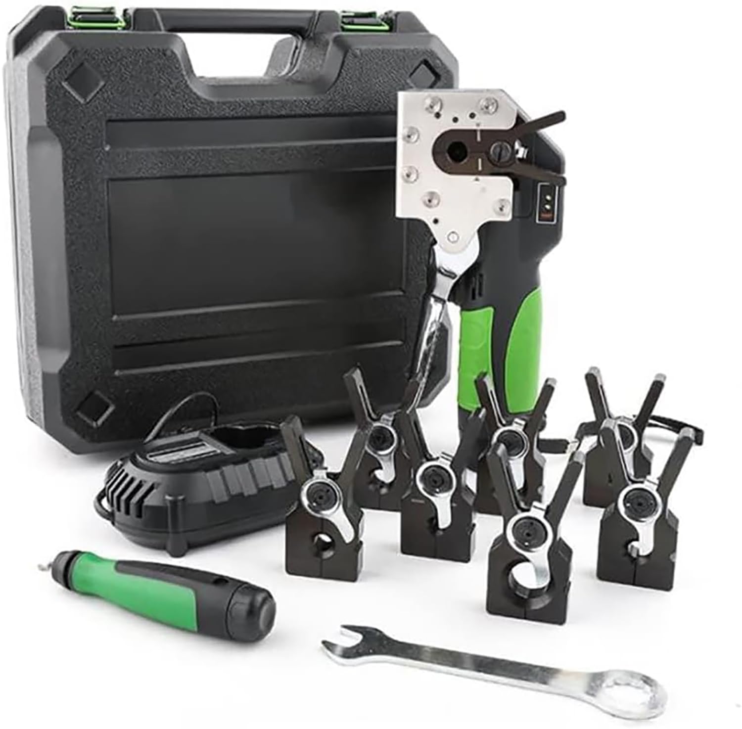 Professional Flaring Tool,Klimaanlage, Kupferrohr-Bördelwerkzeug, Automatisches Bördelwerkzeug-Set, Elektrisches Bördelwerkzeug-Set,elektrischer Kupferrohr-Expander (5Collets)