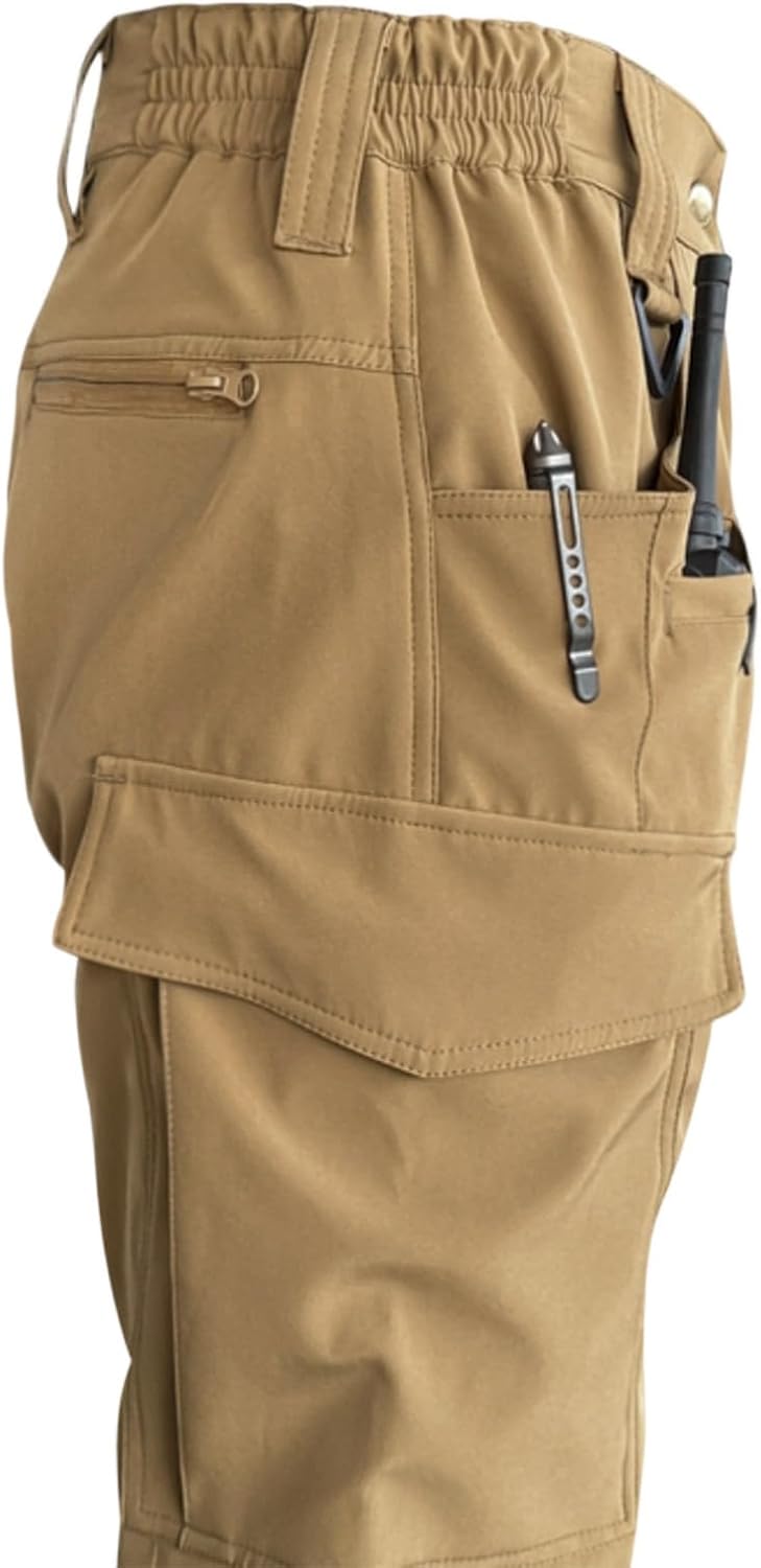 Mens Cargo Pants Flexcamo - Tactical Waterproof Pants Quick Dry Baggy Ripstop Cargo Work Pant Multi Pockets - Image 7