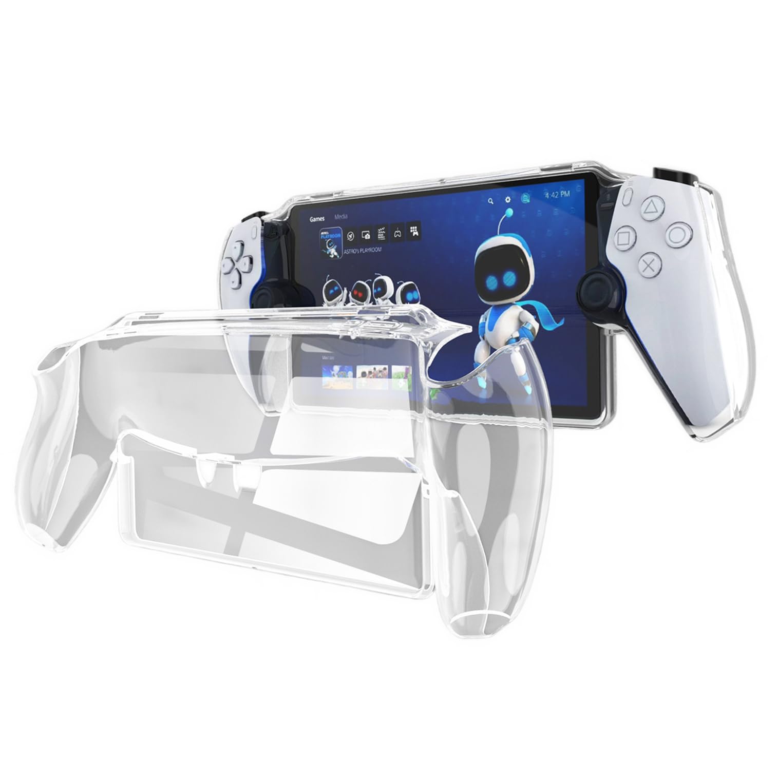 SHEAWA PlayStation Portal用ケース カバー TPUゴム 透明ケース クリアカバー 耐衝撃 保護ケース アクセサリー