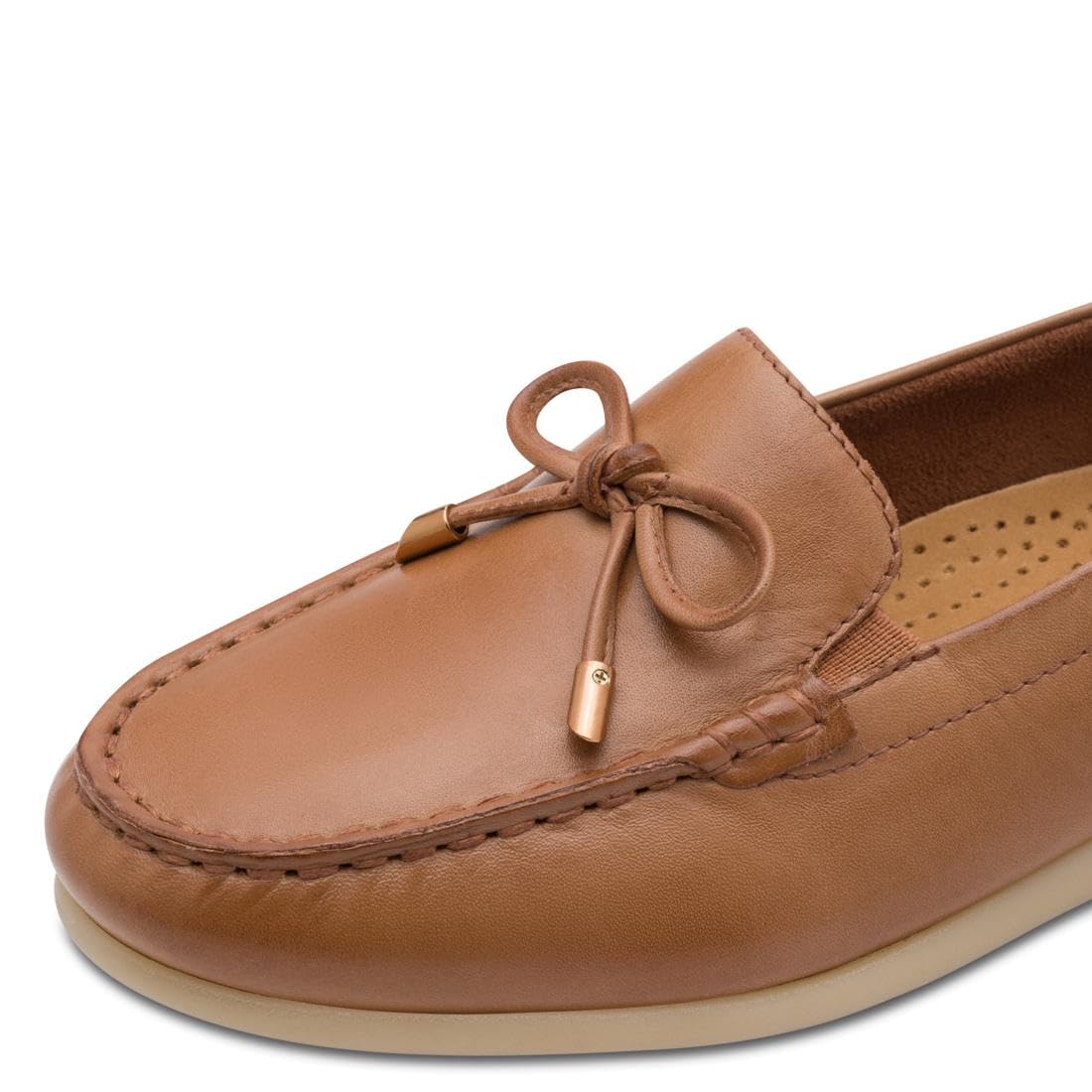 Tamaris Comfort Mocassini da Donna in Pelle con Fiocco