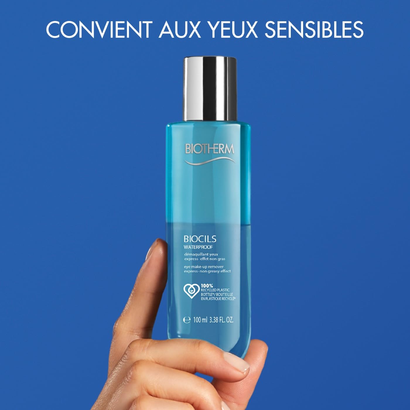 Biotherm, Biocils Démaquillant Express Biphasé , Waterproof, Convient aux Yeux Sensibles, 100ml