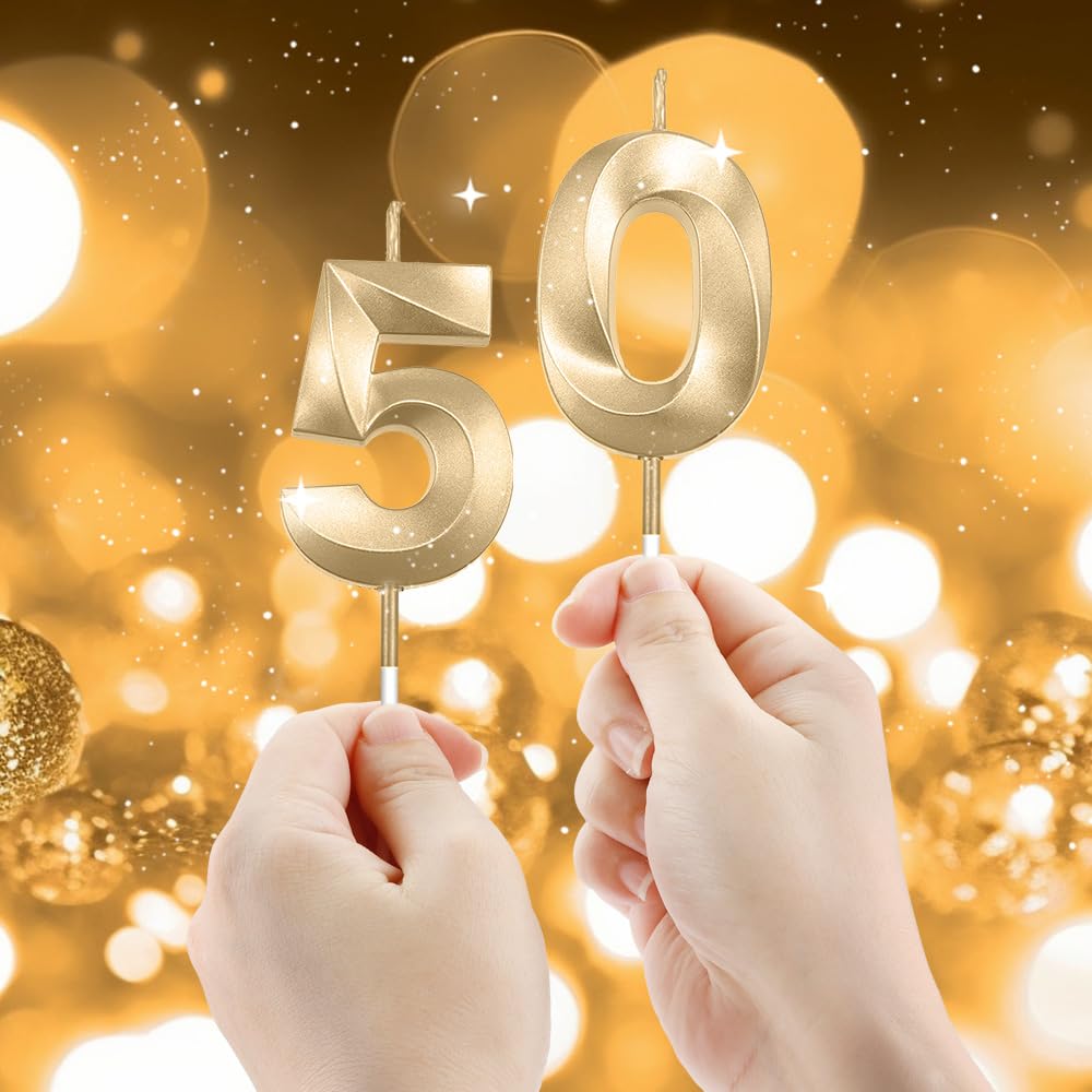 Amazon.co.jp: 50歳の誕生日キャンドル ケーキ用 誕生日番号