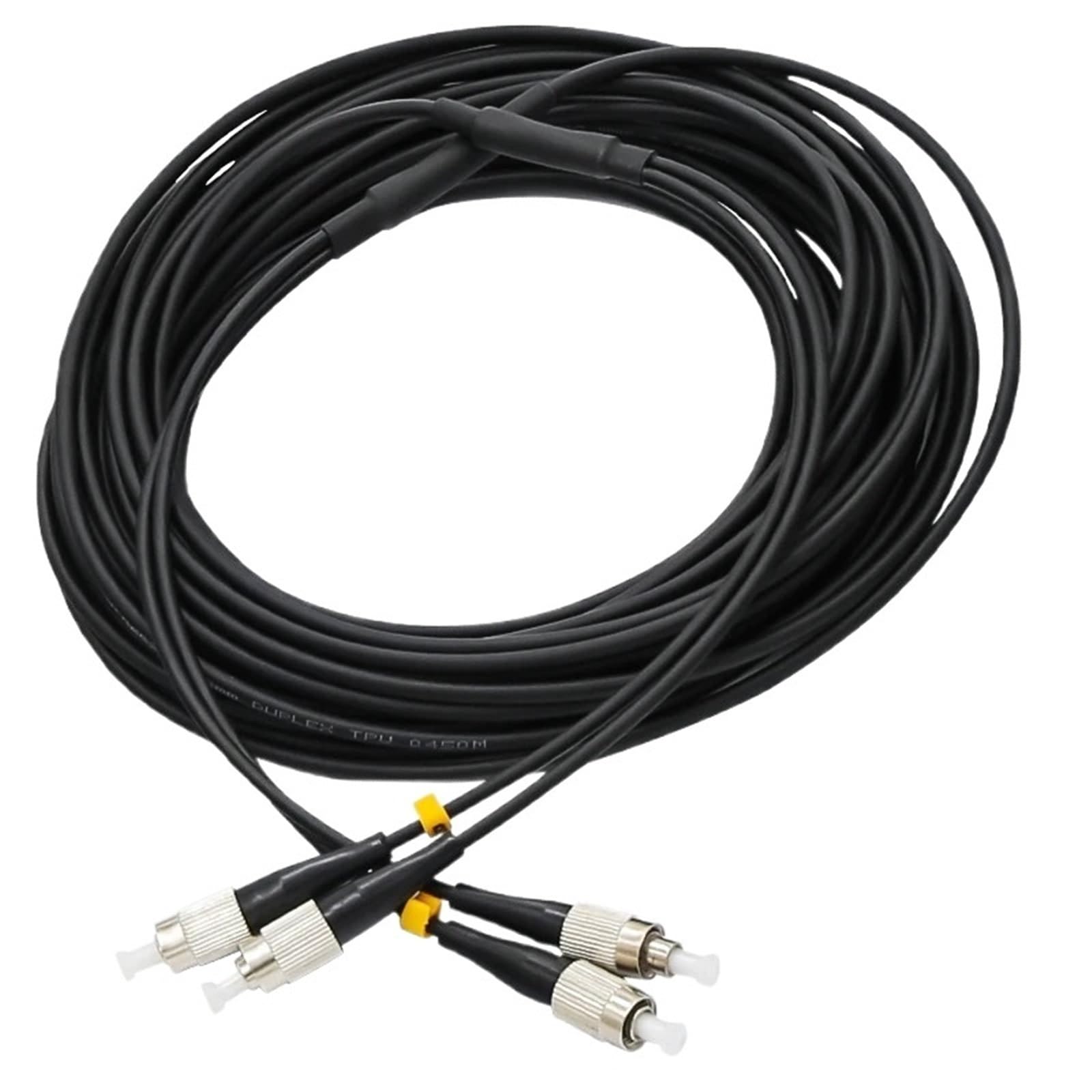 Fibre Optique blindée extérieure, SC-SC/FC/LC monomode 2 cœurs, Duplex, câble de raccordement blindé en Queue de Cochon, 100m,120m,150m(SC-SC 150m)