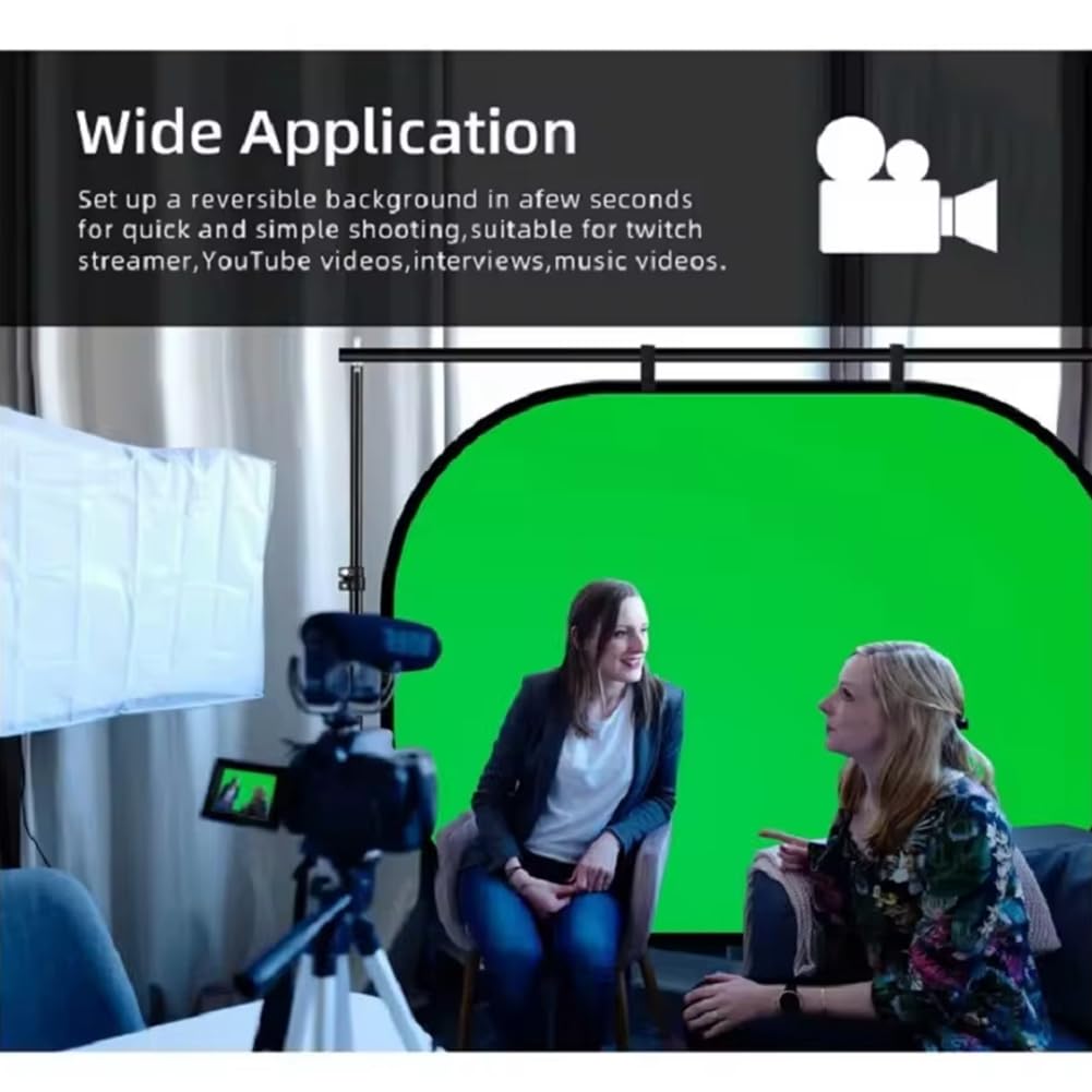 Sfondo pieghevole pop-up con riflettore per fotografia, video e live streaming
