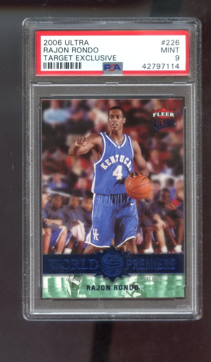 2006-07 Ultra Target Exclusive World Premiere #226 Rajon Rondo ROOKIE RC PSA 9 Graded Basketball Card NBA 06-07 Boston Celtics 2006-2007
