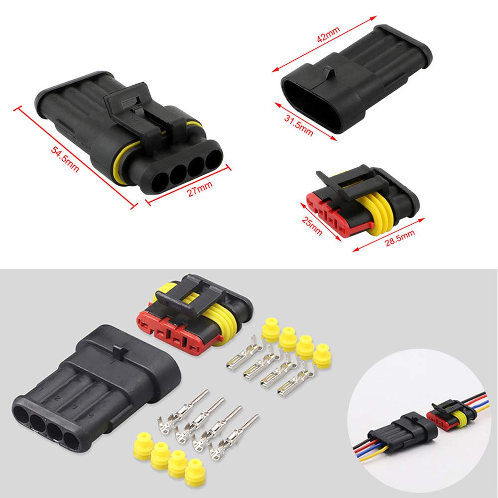 Kit Connettori Auto Impermeabili 15 Pezzi - 2/3/4 Pin Per Moto, Auto E Barche - Foto 6