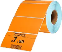 PATIKIL 1000 etiquetas térmicas, etiquetas de impressora térmica de 5 x 9 cm, etiquetas autoadesivas, rolo de papel retangular, pequeno para impressora, etiqueta de envio, endereço de código de barras