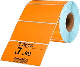 PATIKIL 1000 etiquetas térmicas, etiquetas de impressora térmica de 5 x 9 cm, etiquetas autoadesivas, rolo de papel retangular, pequeno para impressora, etiqueta de envio, endereço de código de barras