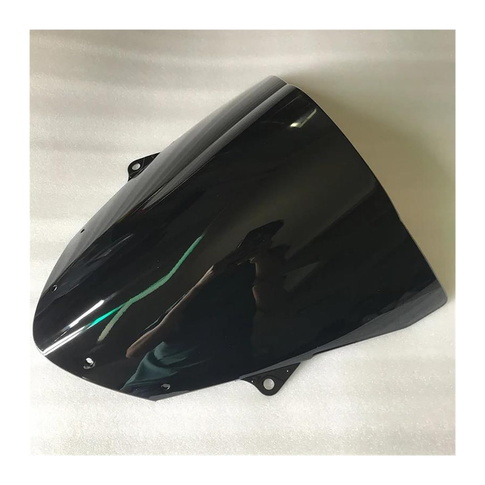 Dla KAWASAKI Ninja ZX 6R 636 2009-2023 Szyba Przednia Motocykla Double Bubble Deflektor Przedniej Szyby Motocykla(Beżowy)