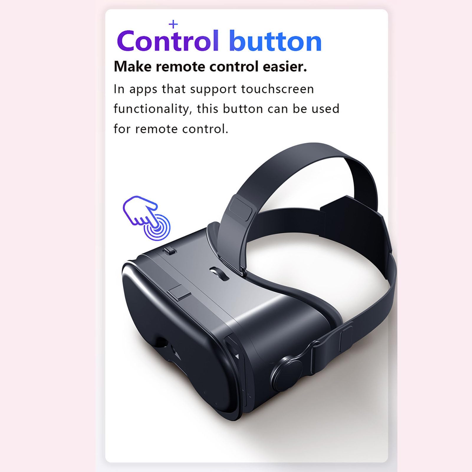 Sxhlseller Cuffie per Occhiali 3D VR con Controller Bluetooth, Occhiali per realtà Virtuale Regolabili Anti Luce Blu a 120° FOV per Smartphone 5-7 Pollici, Design Adatto Alla Miopia