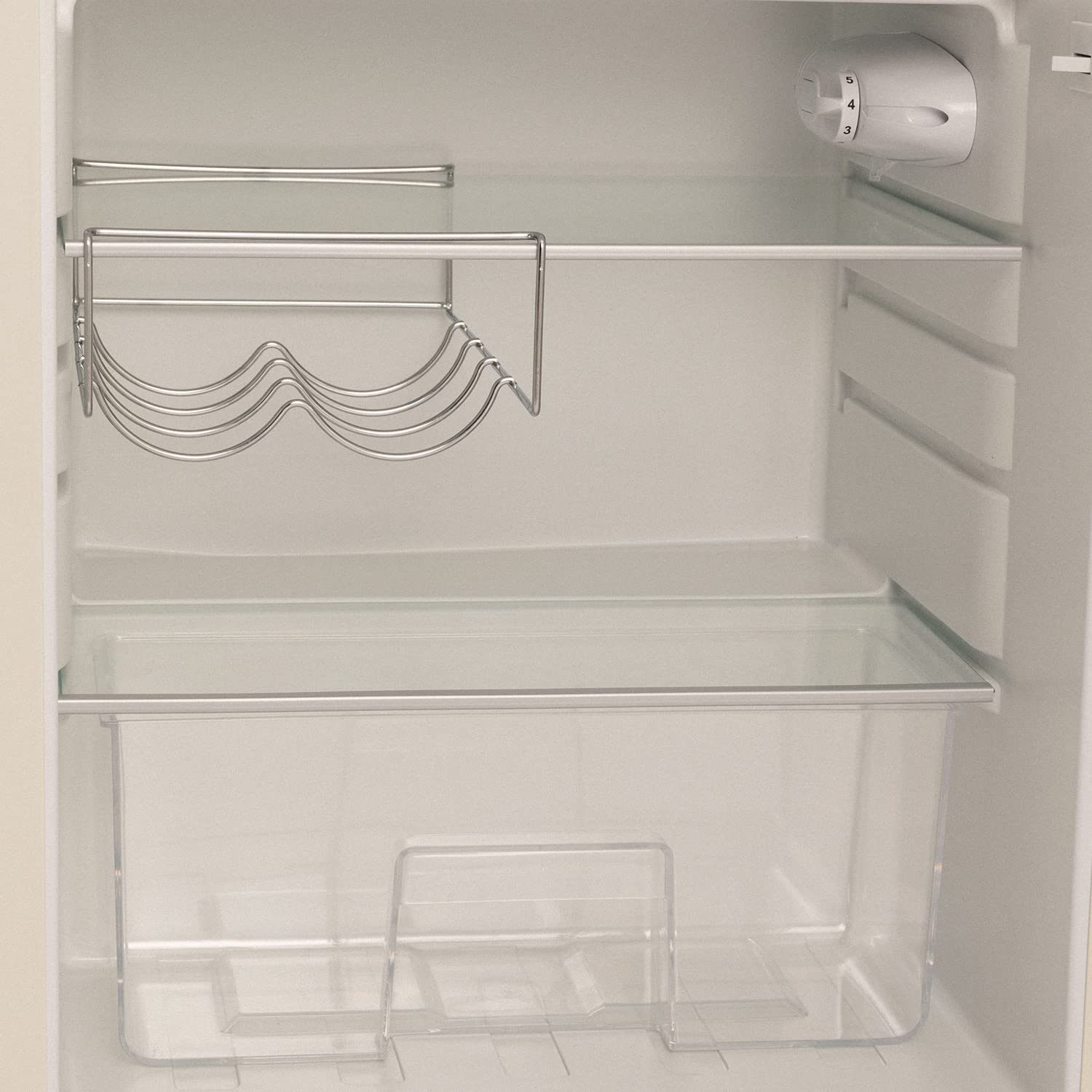 CREATE / RETRO FRIDGE 83.5 ROSE GOLD/Frigorifero bianco sporco maniglia oro rosato/Minibar, congelatore, 83.5 cm