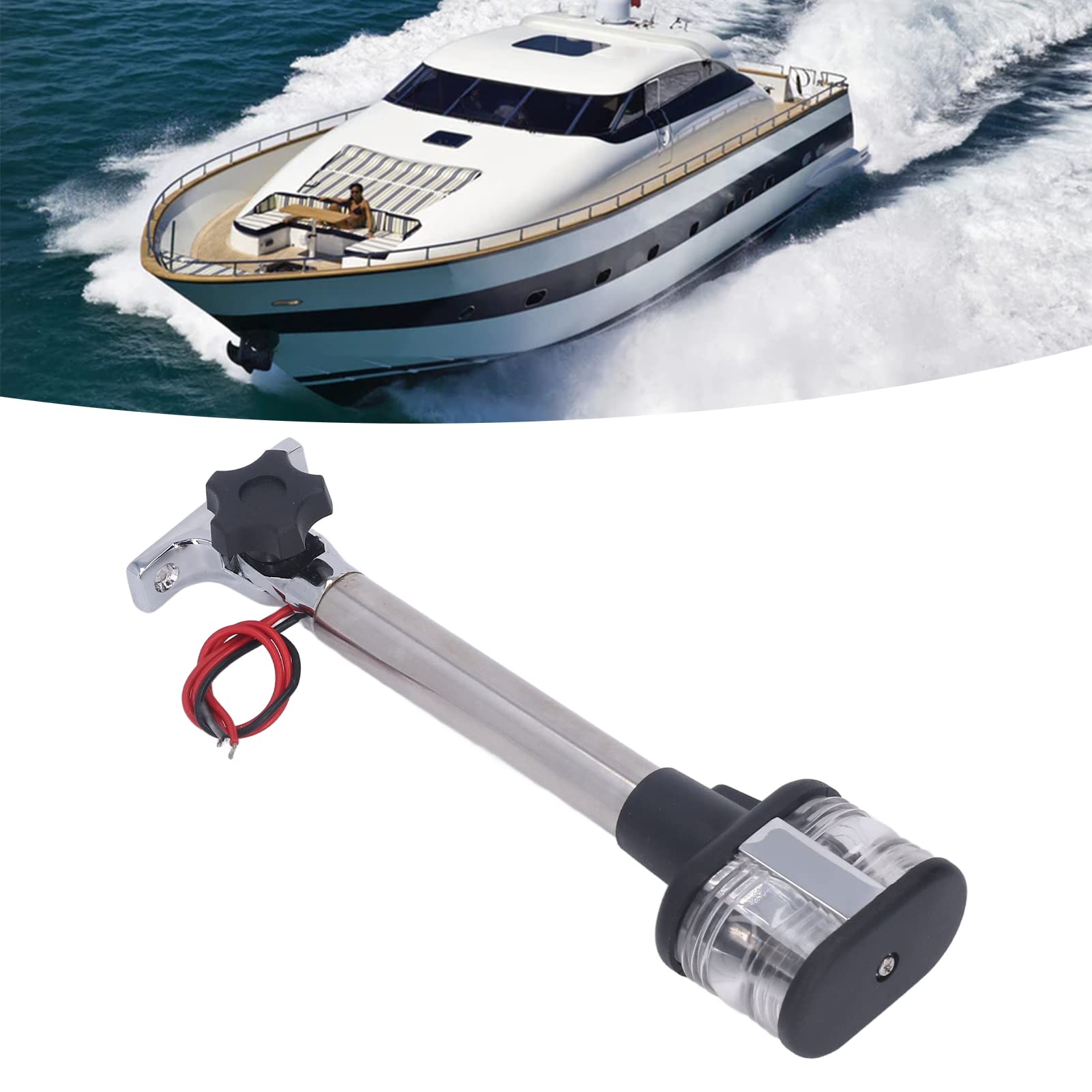 Marine Boat Anchor Light,LED Navigation Lights,DC12V?24V Marine Boat Yacht Sailing Light 360 Degree All Round Anchor Stern Lamp,Waterproof Universal Sailing Light