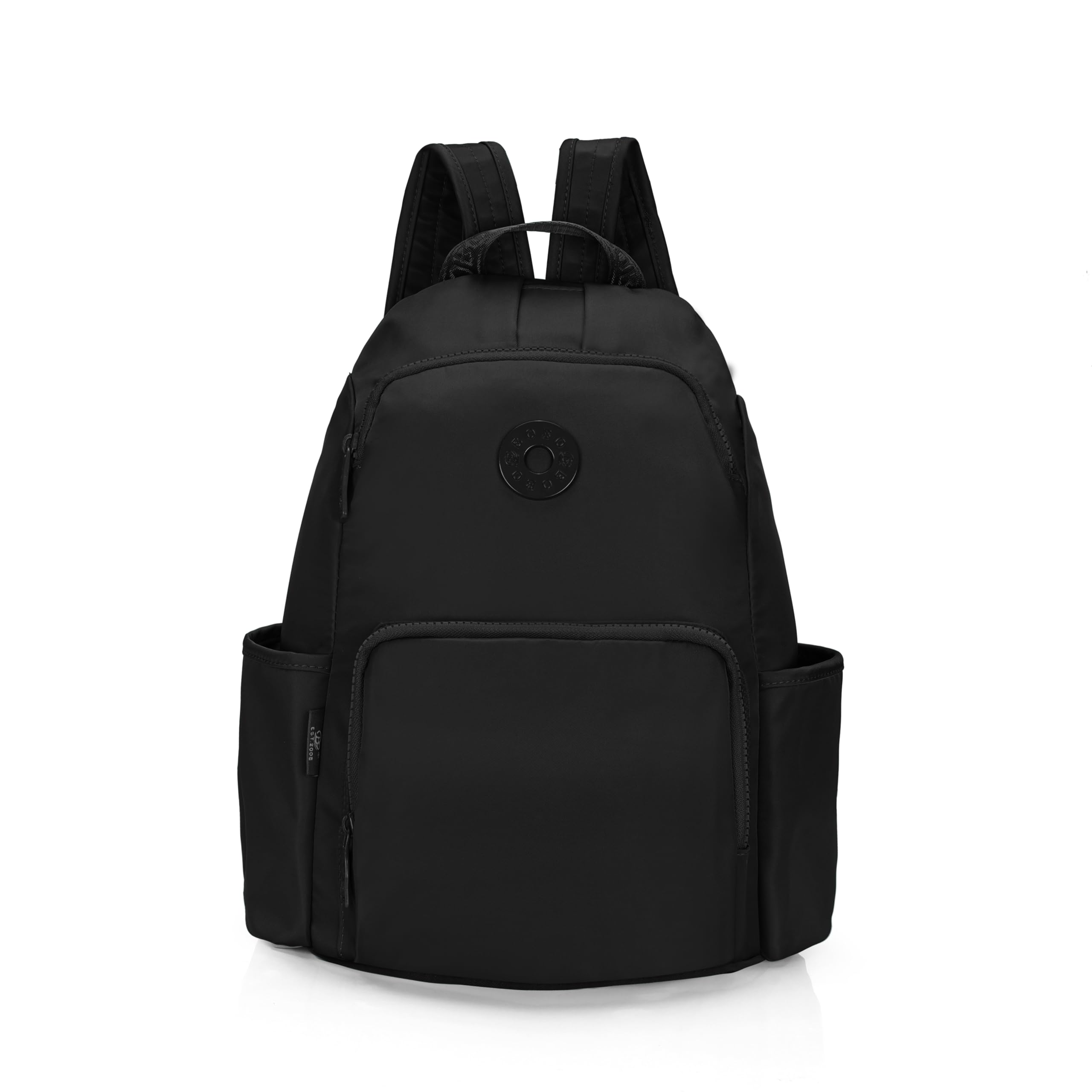 ji accessories J I ACCESSORIES Lightweight Waterproof Nylon Backpack – Casual Daypack with Side Pockets & Front Zipper – Durable Travel, School, or Work Bag for Women and Back side Open-picture-29