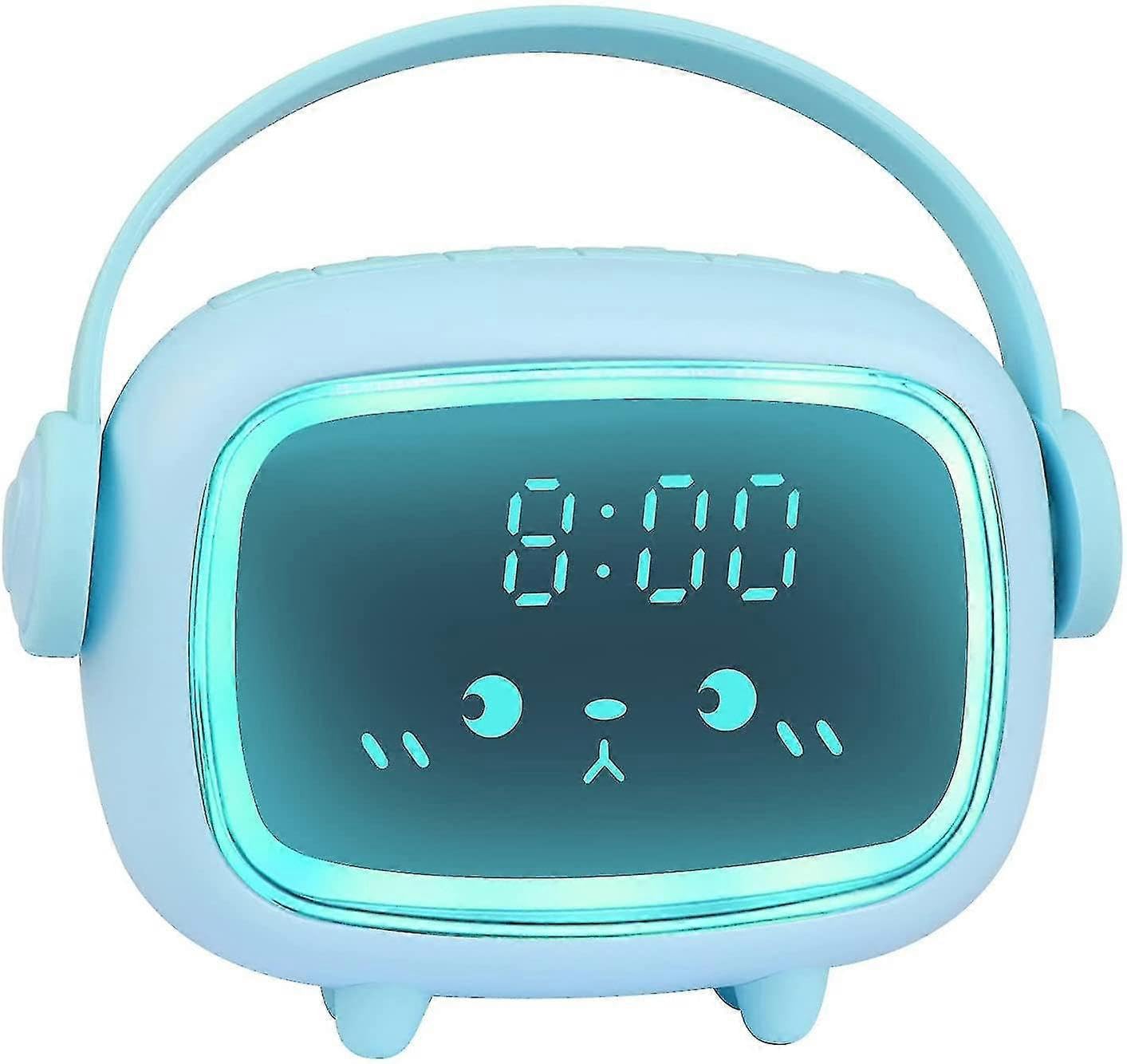 JOYHAPPST Children's Alarm Clock Wake Up Light Light Alarm Clock Led Creative Cute Alarm Clock