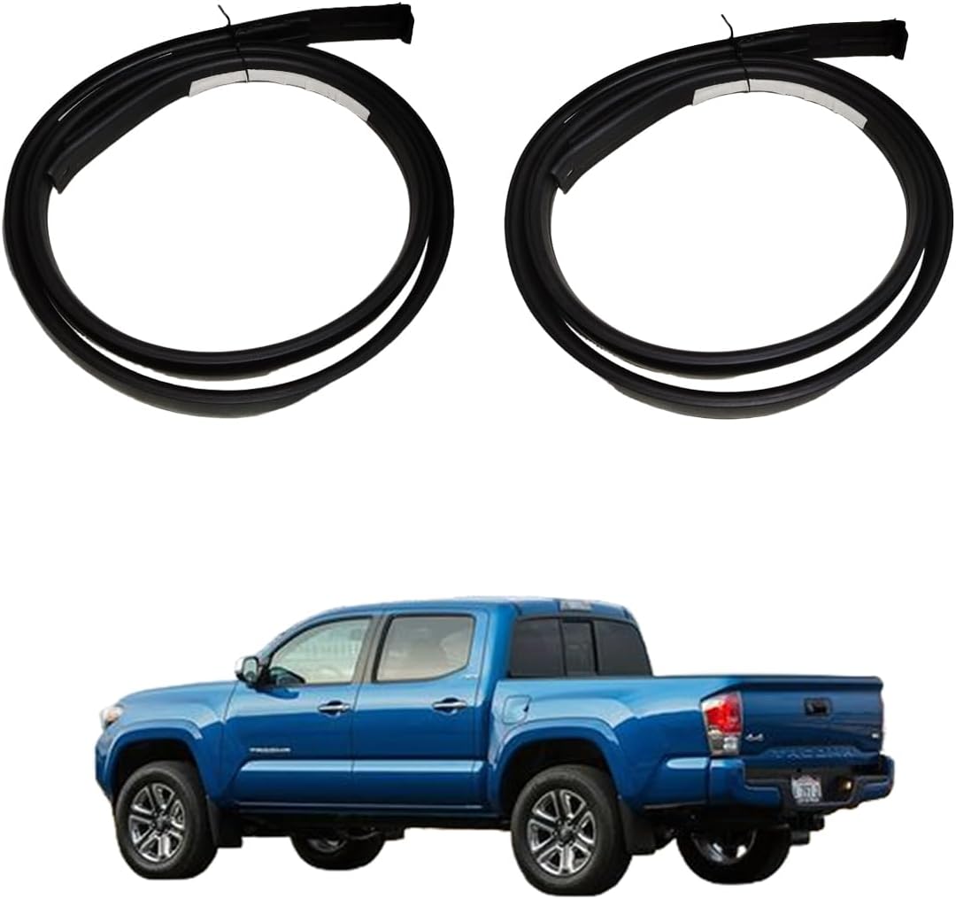 2Pcs Roof Drip Molding Weatherstrip Compatible with 2005-2015 Toyota Tacoma Double CAB Left & Right Side Roof Trim Seal, Replace 75552-04063,75551-04063,75552-04062,75551-04062,75551-04061,75552-04061