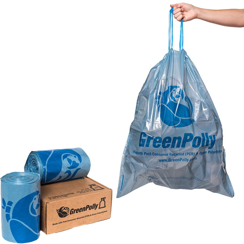 Blue Tall Kitchen Recycling Bags by AmazonBasics