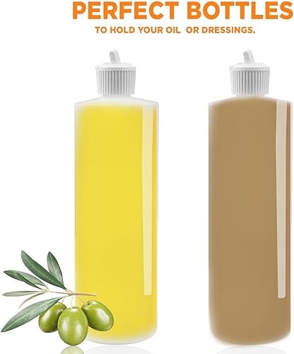 Miniatura 2 de BOTELLA DE CILINDRO DE PLÁSTICO DE 8 OZ CON BOLSA DE VERTIDO FLIP-TOP (6)