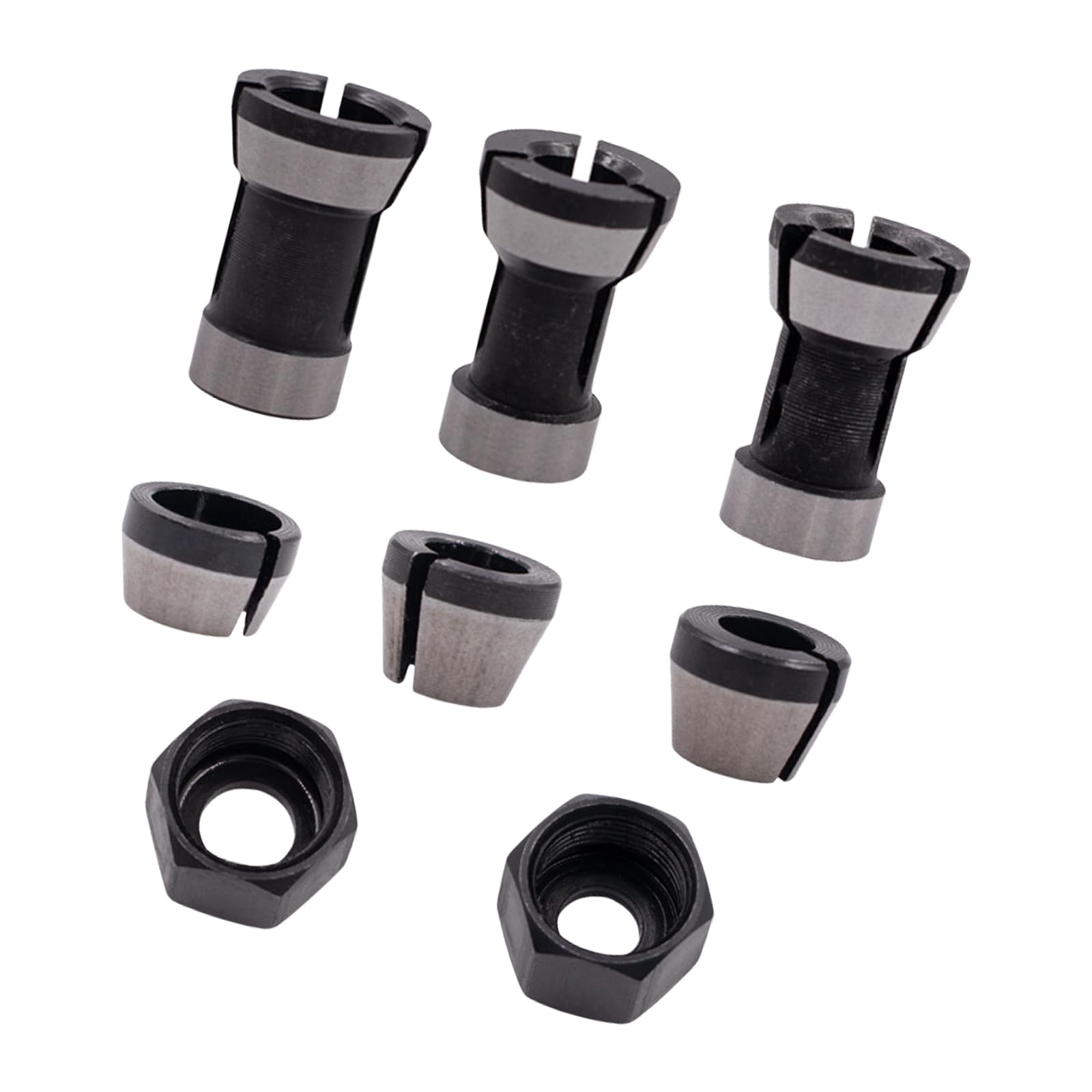 Tsophreniq 6.35Mm 8Mm 6Mm Collet Chucks Adapter Engraving Trimming Machine Electric Routers Milling Cutter Electric Accessories Routers Collet Conversion Kits