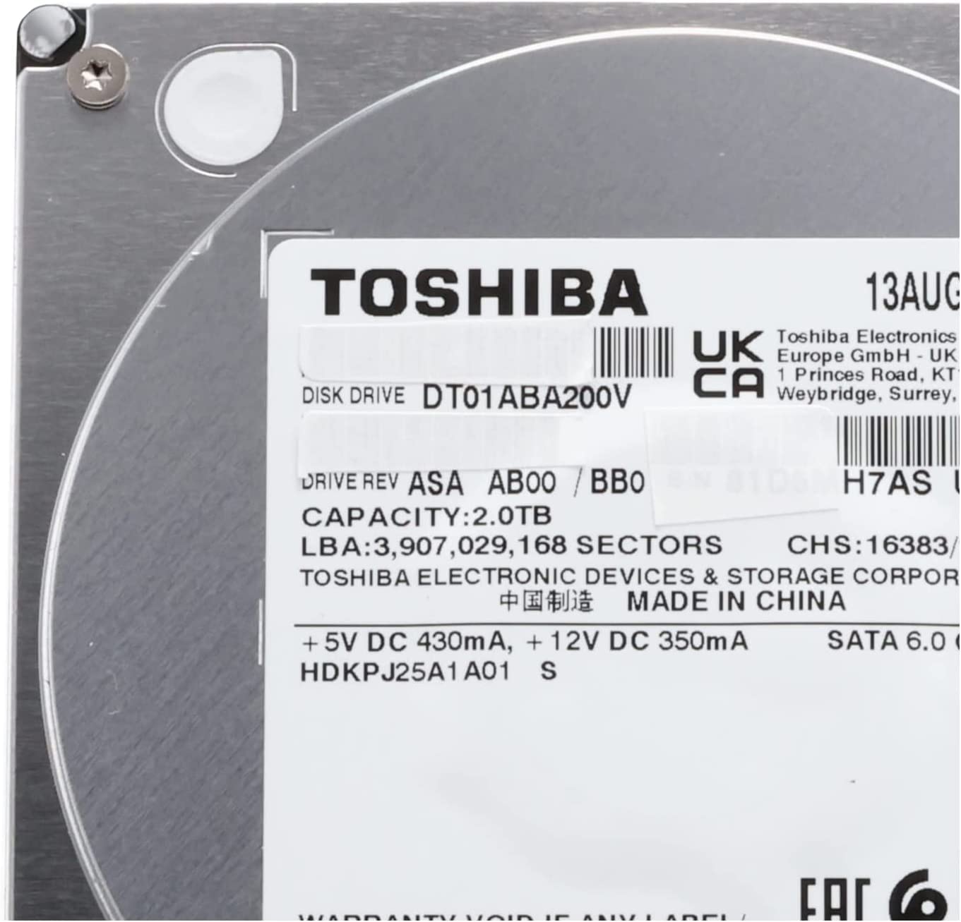 Toshiba 2TB SATA セット Amazon | DT01ACA200 3.5インチ 2TB バルク | 東芝(TOSHIBA