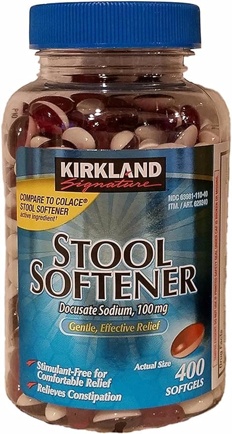 DCom K.irkland S.ignature Stool Softener 100 mg, 400 Softgels (B0CPTDLVNV) Amazon Price History, Amazon Price Tracker