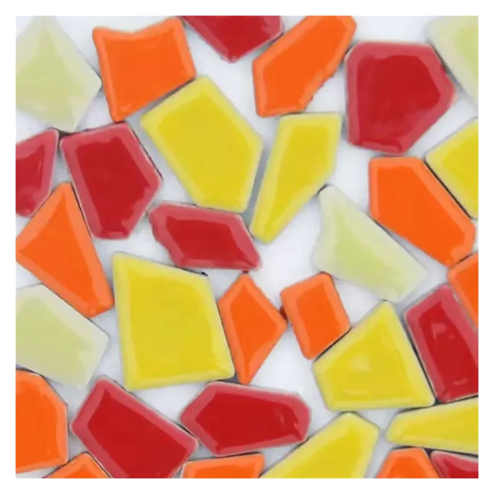 PUAISJN Crystal Mosaic Tiles, Porcelain Mosaic Tiles 100g Multicolor 1cm x(Mix2)