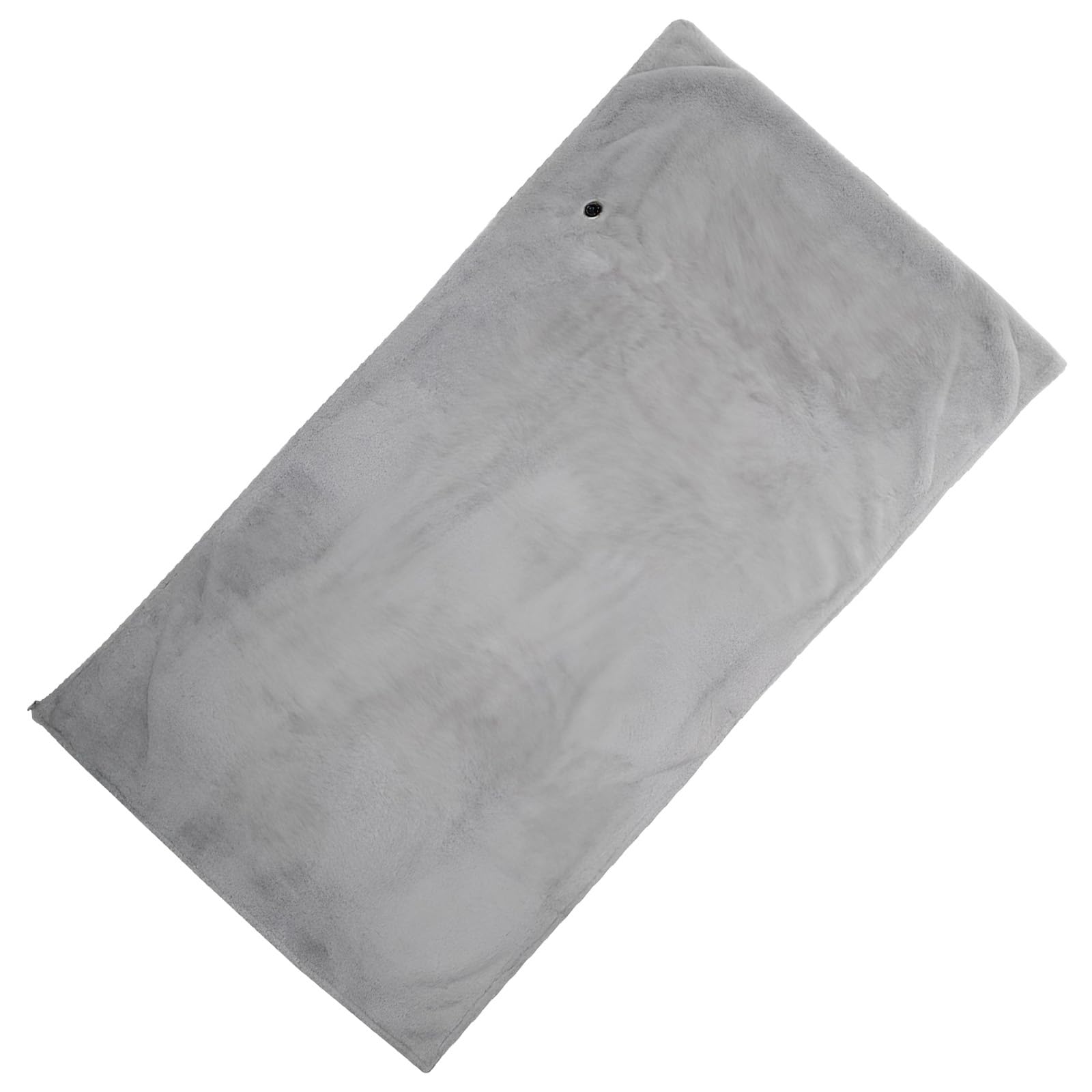Chal térmico gris con tres ajustes de temperatura, manta térmica eléctrica con capucha, USB portátil, piel de conejo suave, 147 x 82 cm