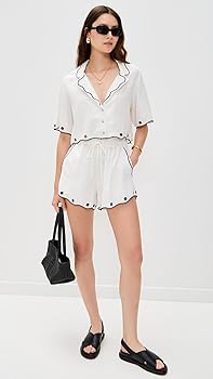 トップス UND SCALLOPE EMBROIDERY OVERSIZE SHIRT UND SCALLOPE EMBROIDERY OVERSIZE SHIRT