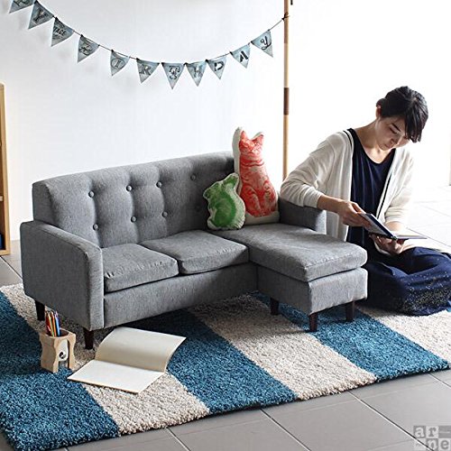 Amazon.co.jp: arne キッズソファー ミニソファ L字 3人掛け 日本製 