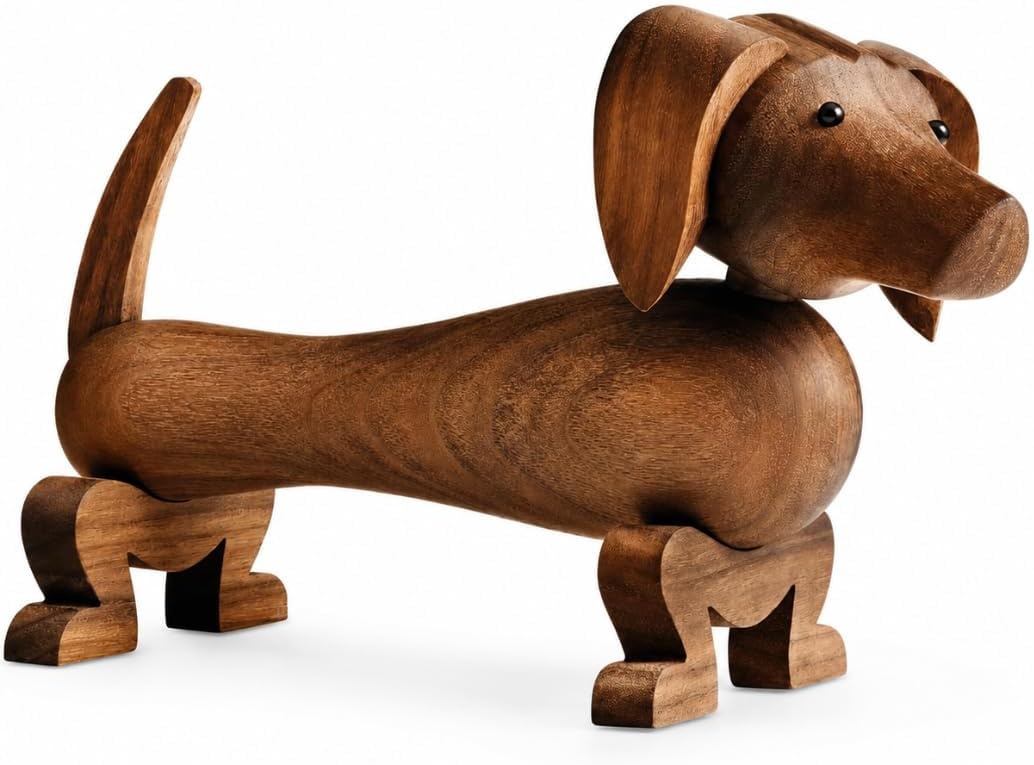 - Kay Bojesen Dog Figurine | Oiled FSC Walnut | 7.25 in