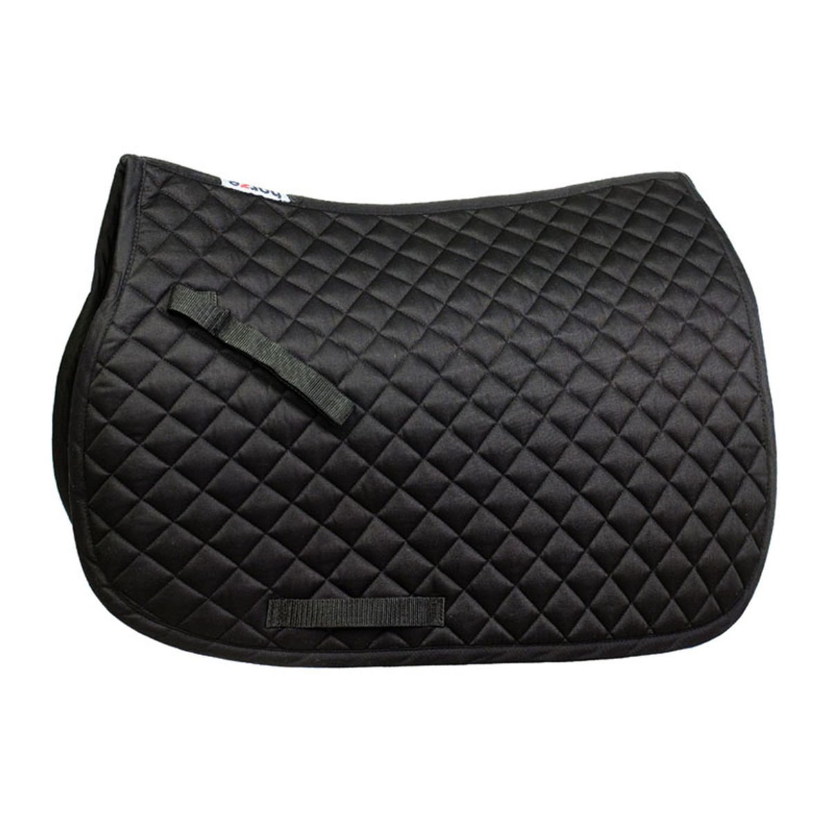 HORZE Chooze Soft Quilted Padded Lightweight All Purpose Saddle Pad for Horses - Black - Horse