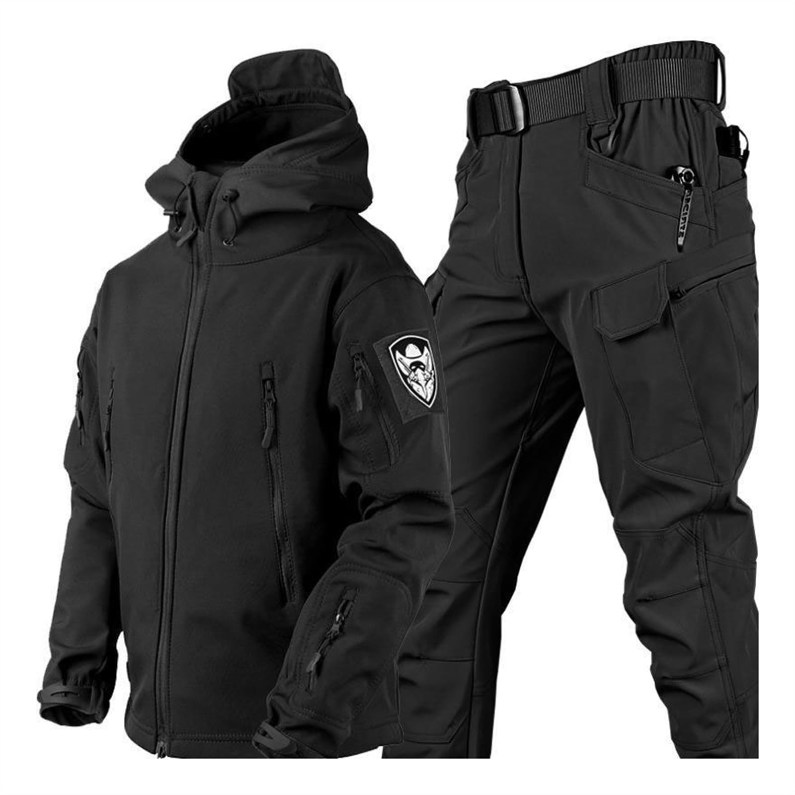 Ensemble De Combinaison De Ski Deux Pièces Pour Hommes, Manteau Imperméable Coupe-vent Pour Hommes, 2 Pièces, Combinaisons De Neige Pour Snowboard, Hiver Inclure Le Brassard, La Ceinture