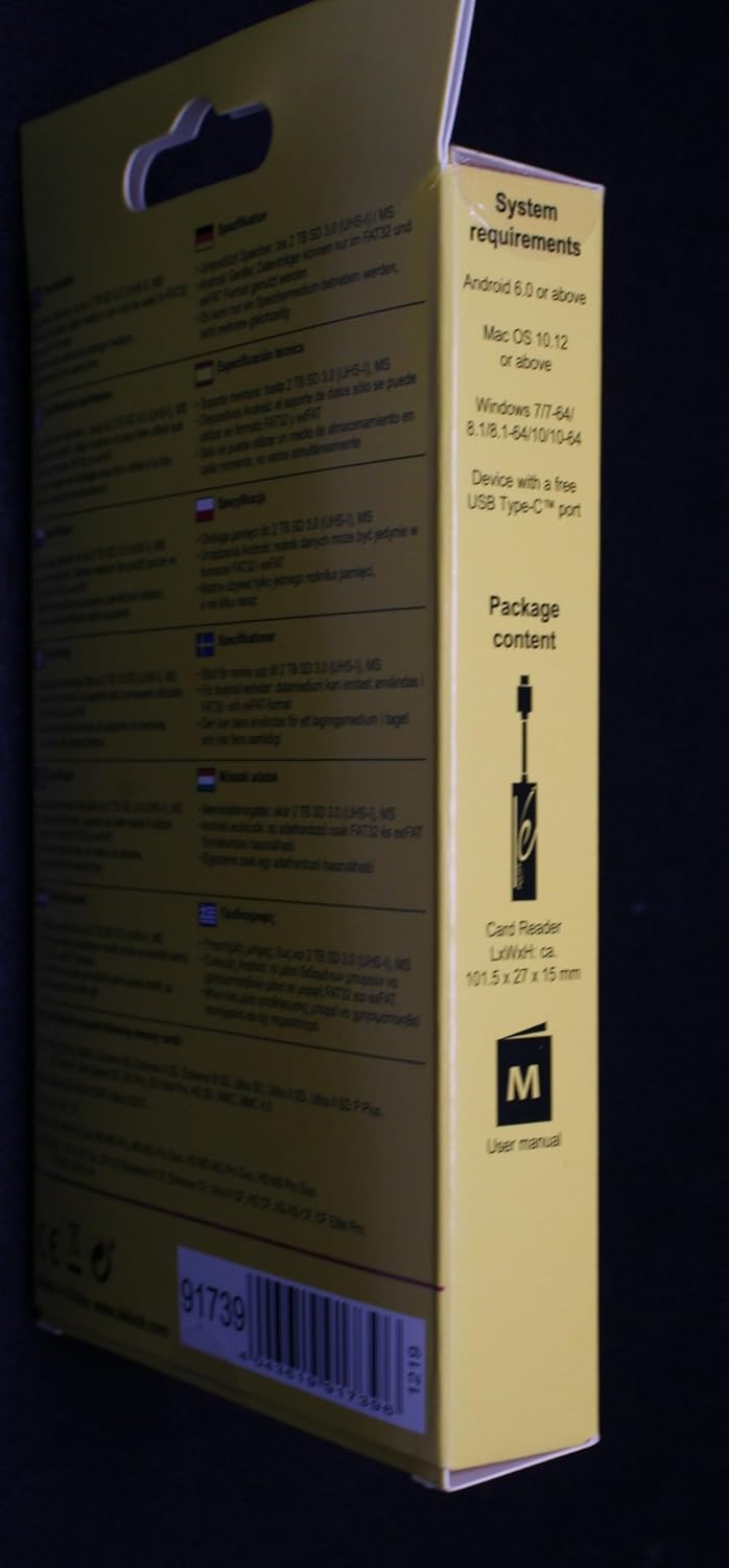 Card Reader USB 2.0-C Male -> 5 Slots