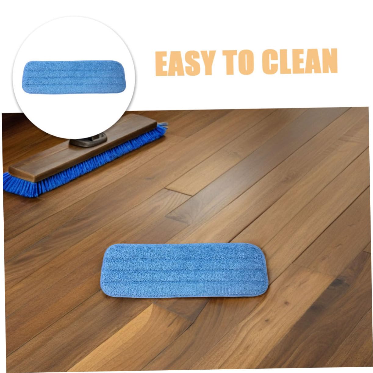 10 Piezas Almohadillas de Microfibra para Mopa Lavables Reutilizables Recambios para Trapeadores de Limpieza Húmedo Compatibles con de Baldosa y Laminados