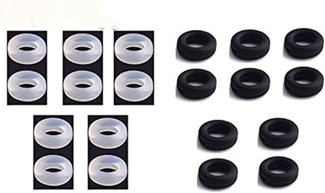 Rabi Silicone Eyeglasses Temple Tips Sleeve Retainer,Anti-Slip Round Comfort Glasses Retainers for Spectacle Sunglasses Reading Glasses Eyewear,10 Pairs