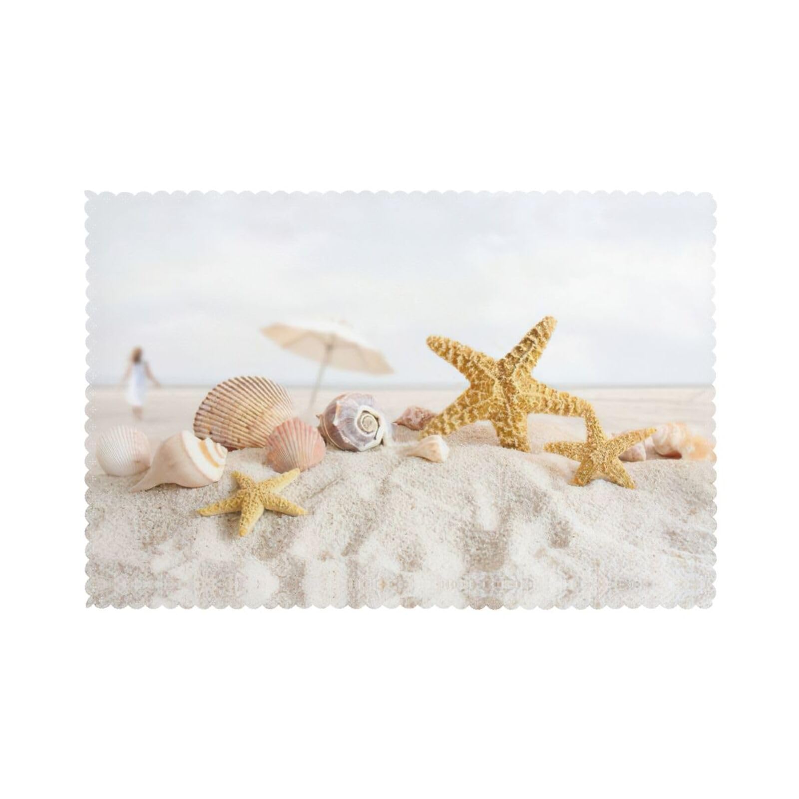 Sets de table Noël plage thermorésistants lot de 6 déco de table