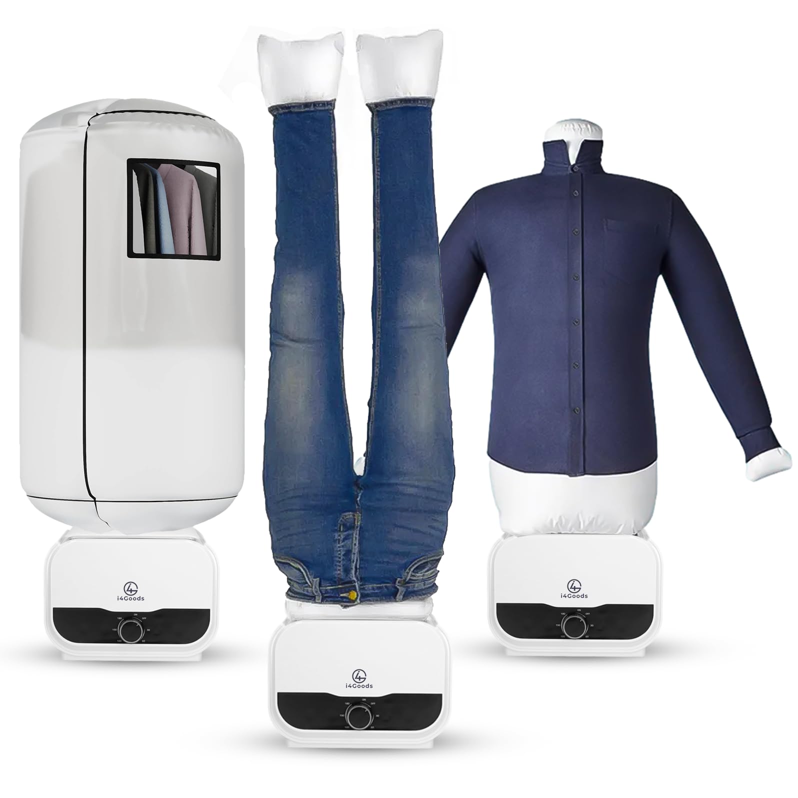 Bügelpuppe, Bügelpuppe für Hemden, Blusen, T Shirts und Hosen - Bluse und Hosen Bügelsystem - Trocknen und Bügeln