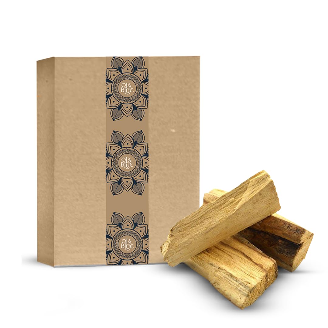 Palo Santo Smudging Chunks (1 Pound) from Peru - 100% Natural Incense, Premium High Resin for Spiritual Cleansing - Substantially Hand-Picked, Ethically Wild Harvested - Sustainable Packaging