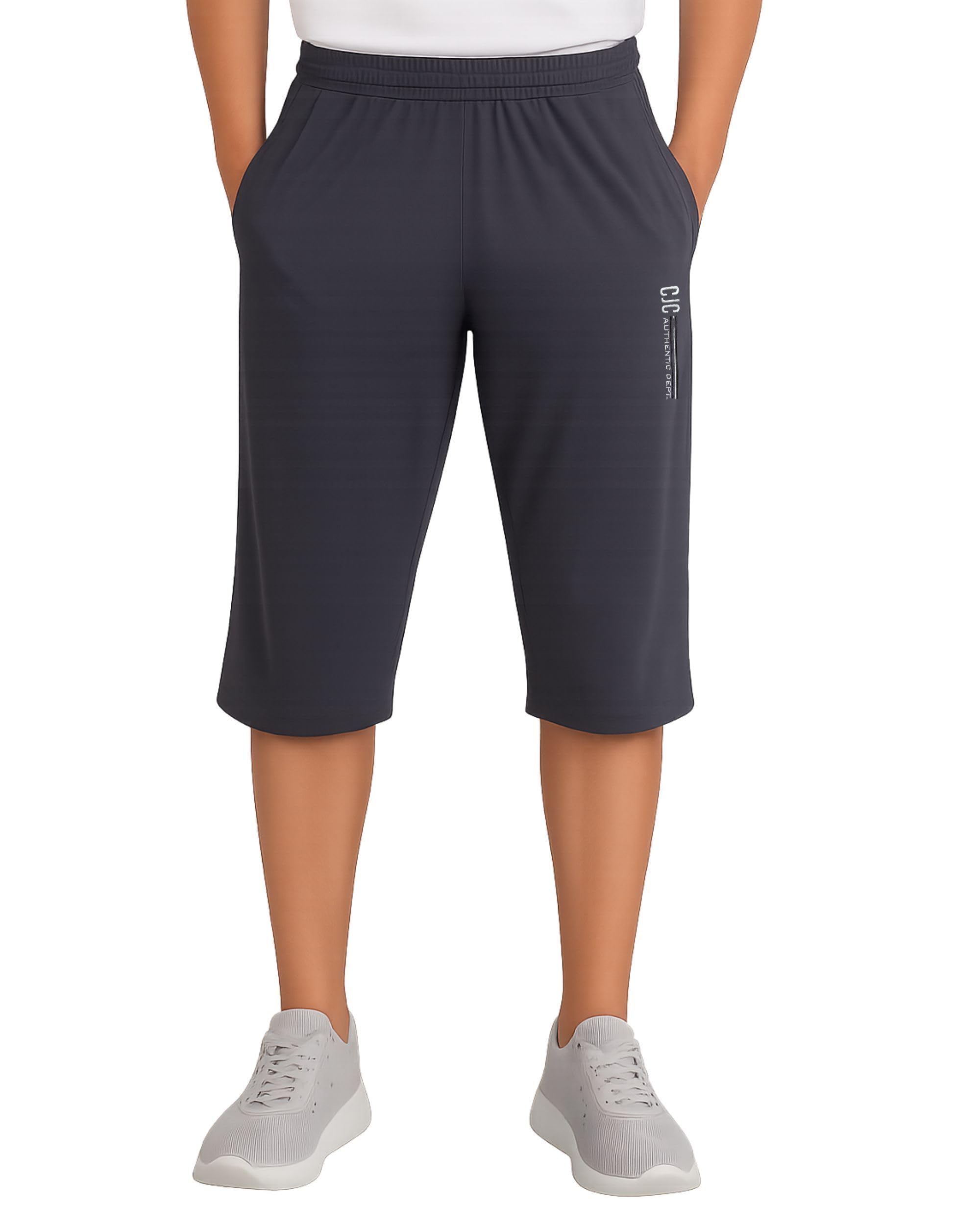 Cotton 3/4th Pants for Men with Deep Side Pockets | Capri Pants for Men Summer Casual Long Shorts | Gym, Travel, Nightwear, Sportswear & Outdoor Capris