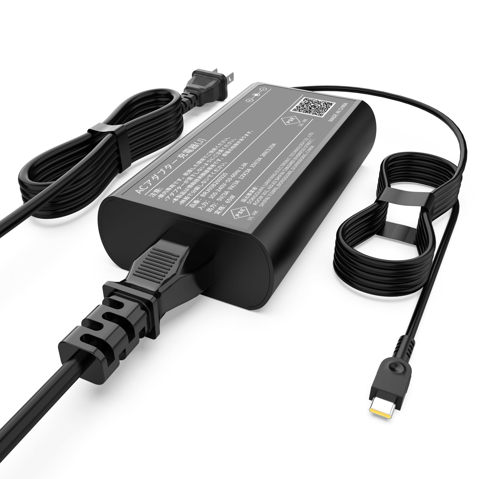 65W USB-C ノートパソコン充電器 PD対応 ACアダプター 20V3.25A Lenovo ThinkPad Dell HP対応