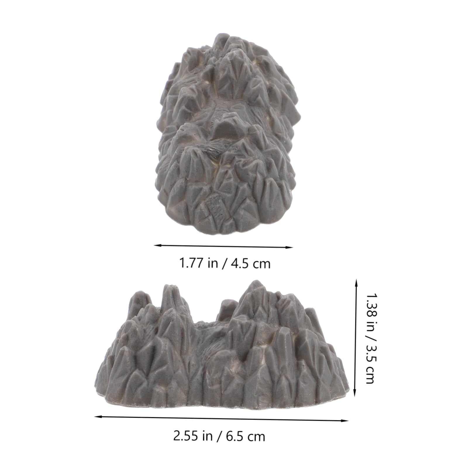 Gatuida Realistic Mini Rockery Ornament Set 20pcs Artificial Rocks Simulation Mountain Model Scenery Simulation Mountain Micro Garden Decor