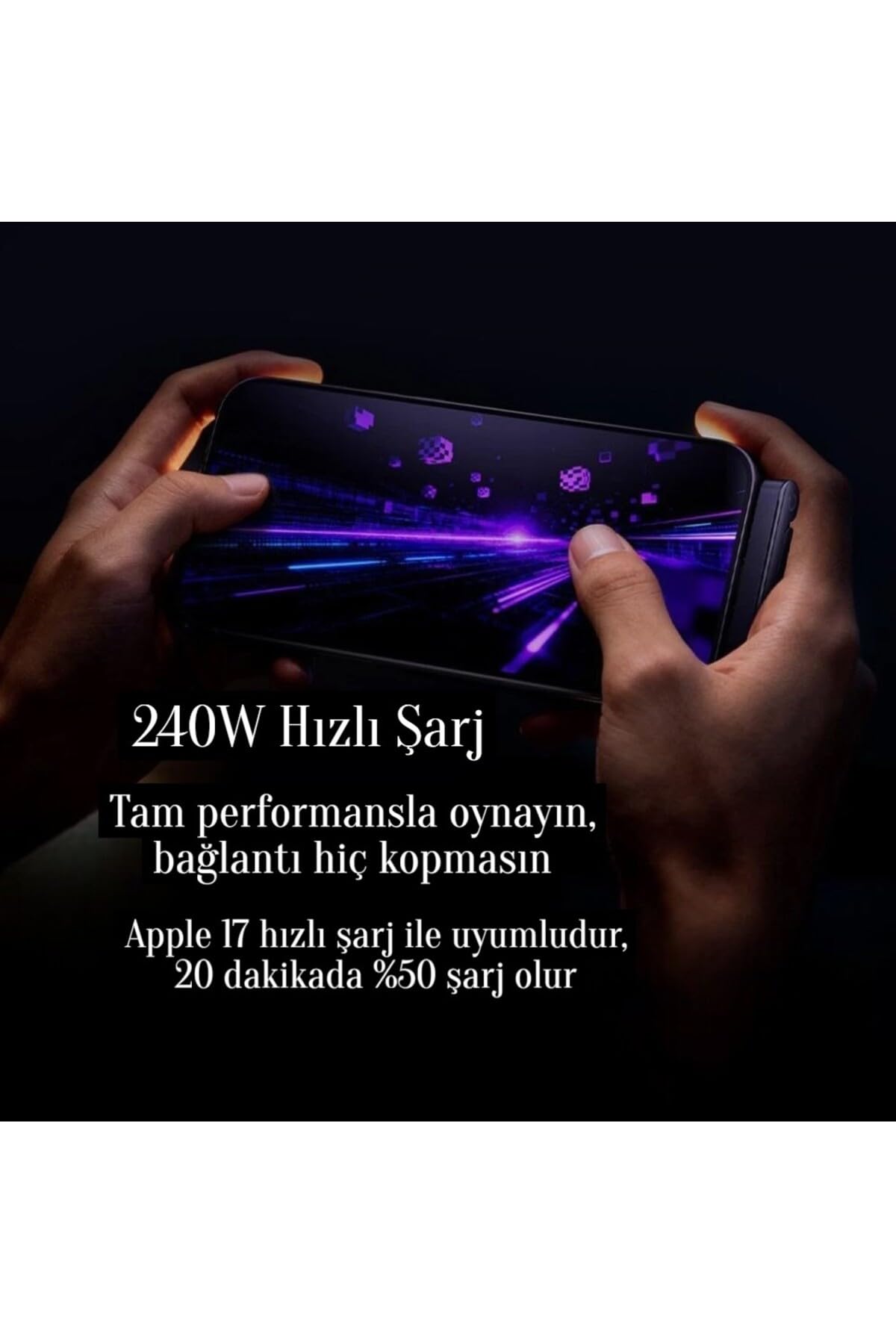 Deyhome 240W Ultra Hızlı Type-C Şarj Kablosu – 1.5M Örgülü, Katlanabilir Standlı Ergonomik Tasarım, PD Hızlı Şarj ve Data Aktarım Kablosu