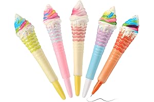 5 Pieces Ice Cream Squishy Pens: Sweeten Up Your Writing Style