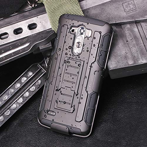 Cocomii Robot Belt Clip Holster LG G3 Case, Slim Thin Matte Kickstand Swivel Belt Clip Holster Reinforced Drop Protection Fashion Phone Case Bumper Cover Compatible with LG G3 (Black)