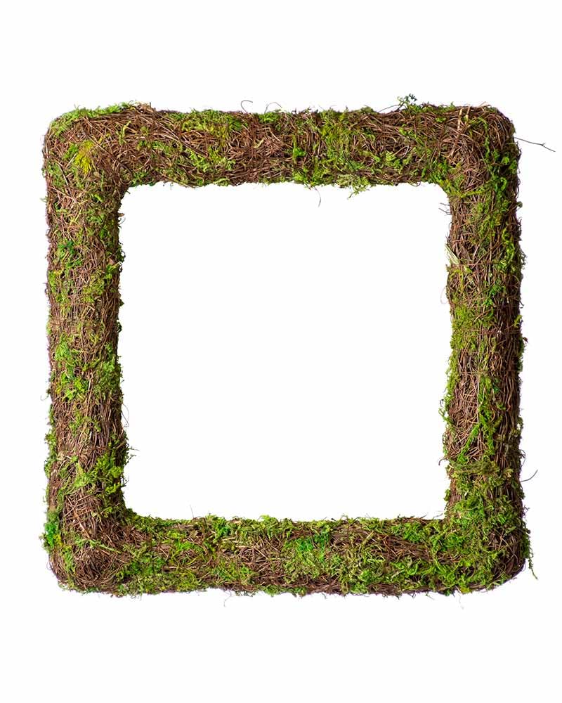 SuperMoss (22591) Woodland Wicker Wreath, Square 18in