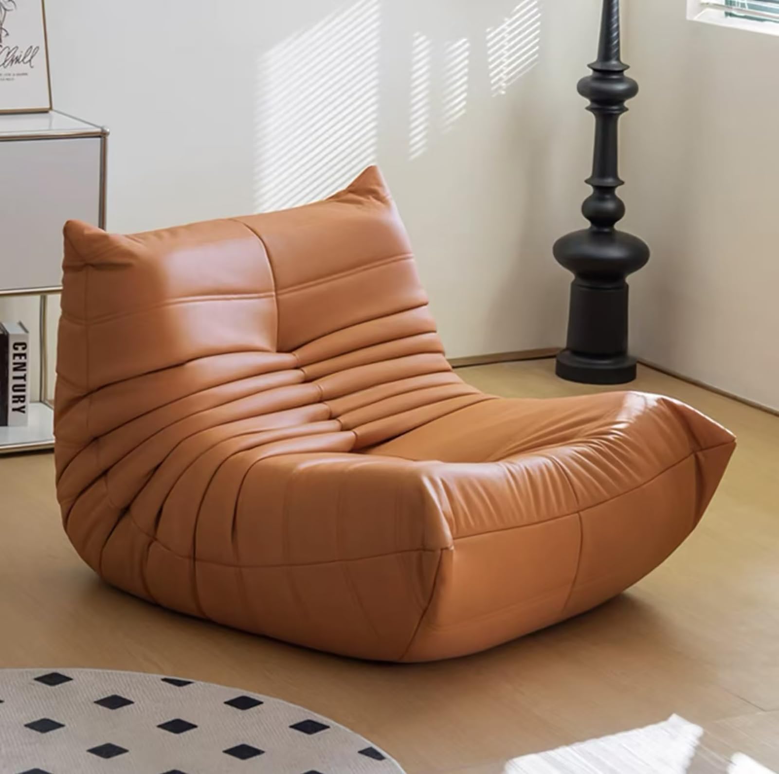Pouf poire pour adultes canapé de sol rembourré et confortable pour le salon