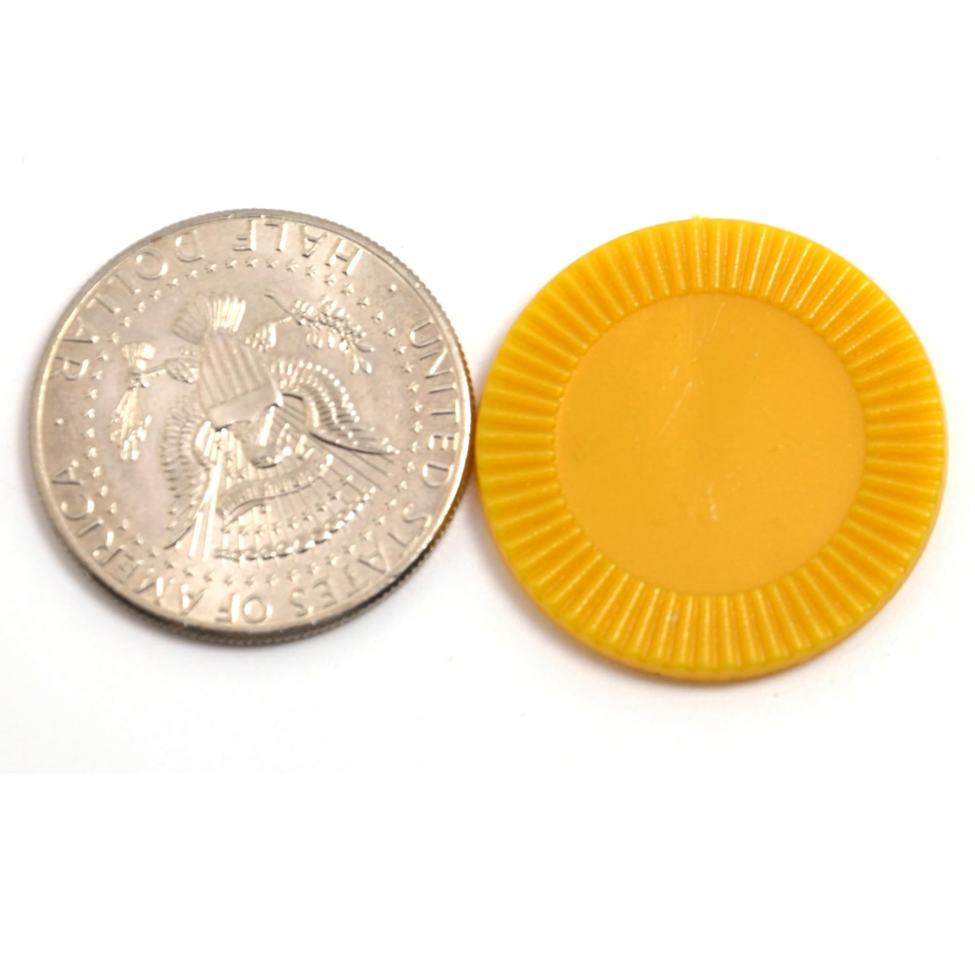 Smartdealspro Mini contatori per l'apprendimento in plastica opaca, gettoni per giochi di fiches da poker, con scatola portaoggetti (oro, 32 mm (64 pezzi, girasole)